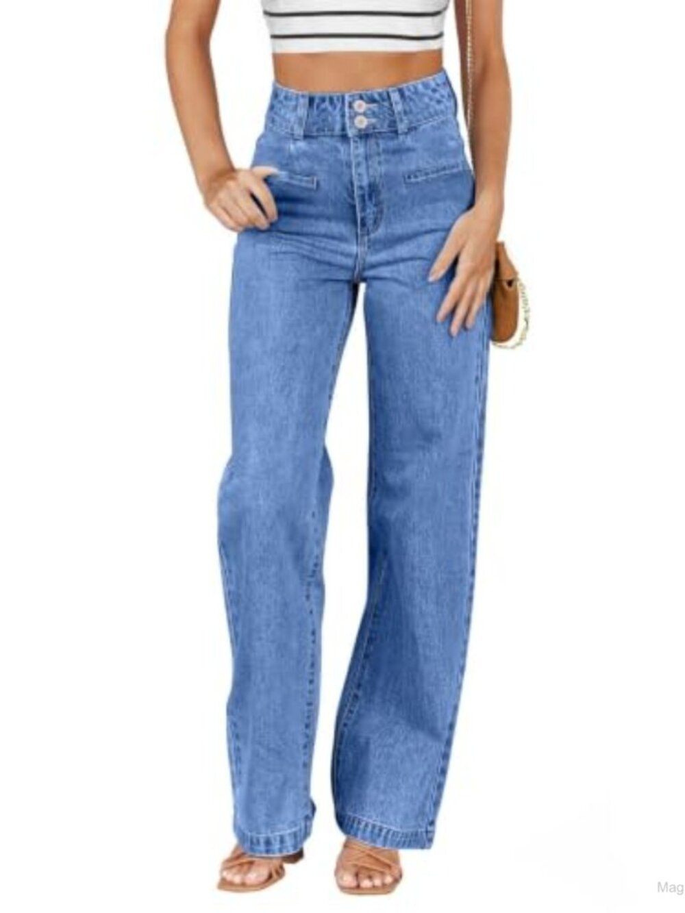 High Waisted Straight Leg Jeans for Women